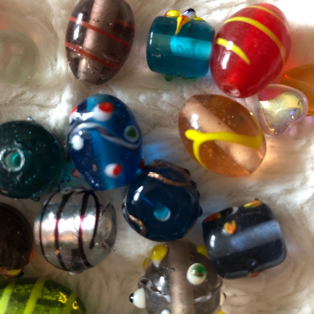 50 Piece Colorful Craft Lampwork Murano Bead Mix for Jewelry Making - Picture 3 of 5